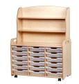 Dressoir Display Kast B105 x D47 x H133 cm Esdoorn met 18 Laden H7,5 Tangara Groothandel Kinderopvang en kinderdagverblijf inrichting01 (538)